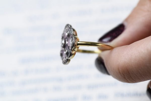anillo Art Decó "plique a jour" - Imagen 6