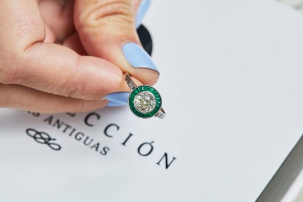 Ojo de perdiz 1 ct esmeraldas - Imagen 2