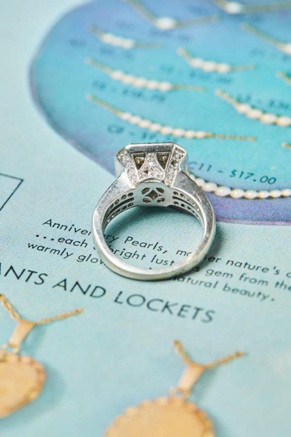 Anillo vintage 1.5 ct de diamantes - Imagen 4