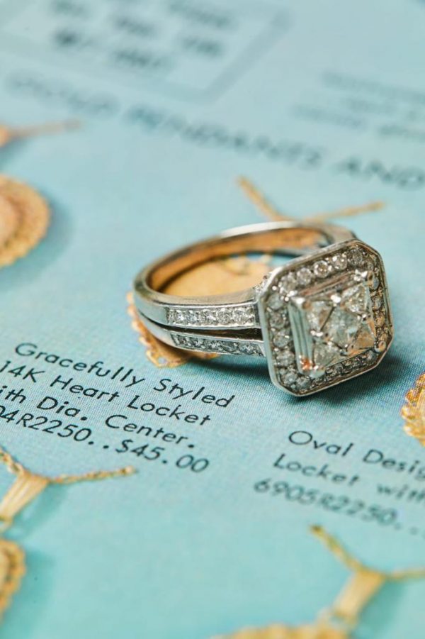 Anillo vintage 1.5 ct de diamantes - Imagen 3