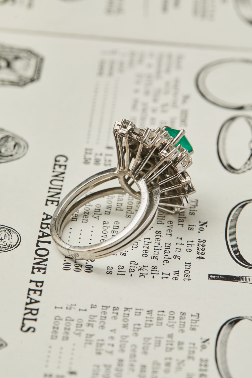Cocktail ring esmeralda - Imagen 3