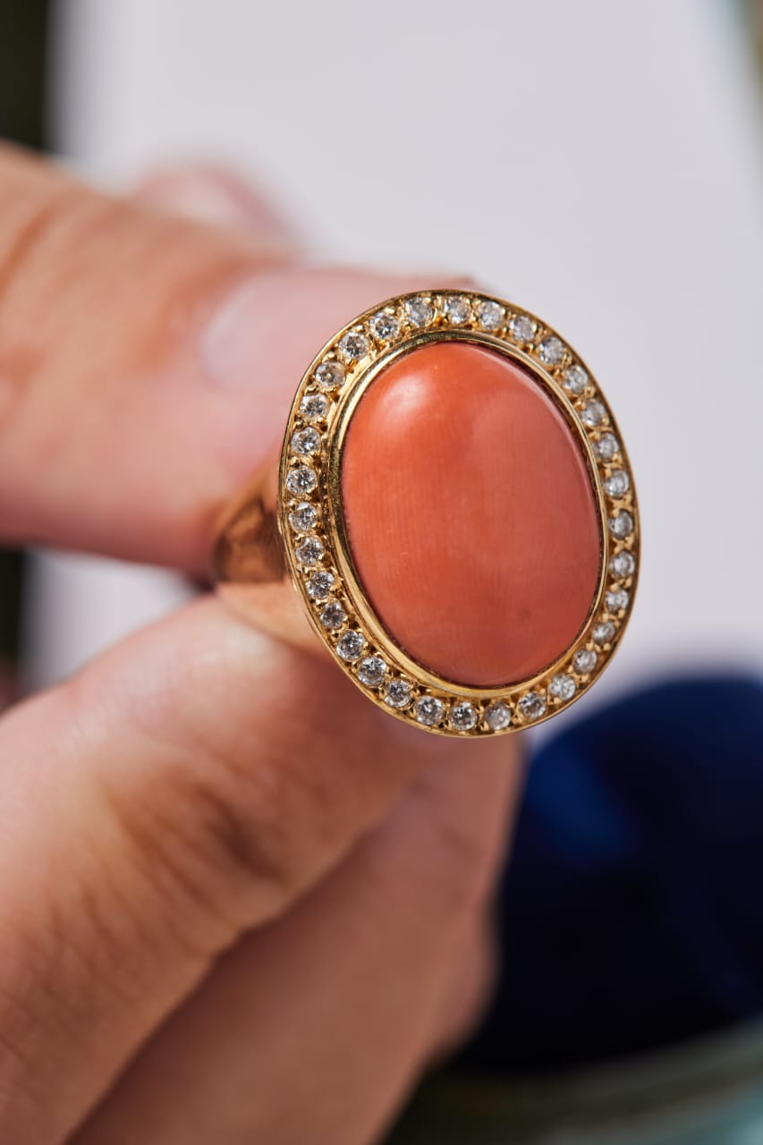 Anillo Gran Coral Cod. 1168 - Imagen 4