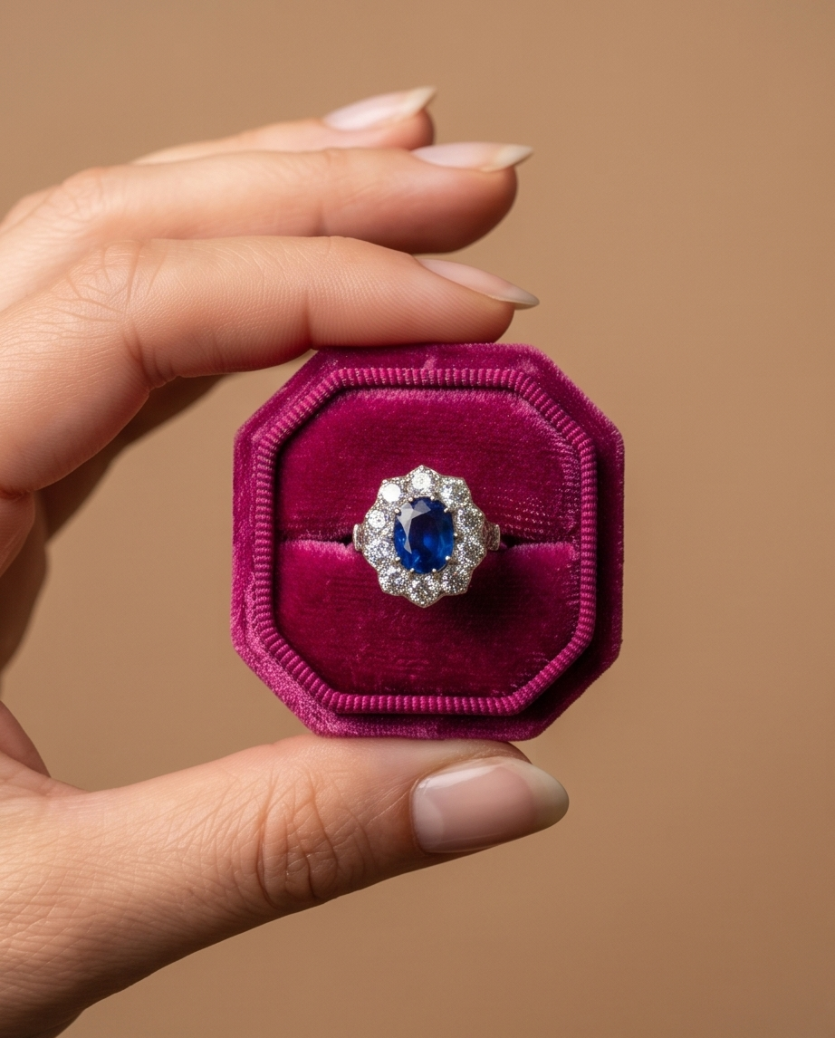 Lady Di victoriano 2.5ct - Imagen 4