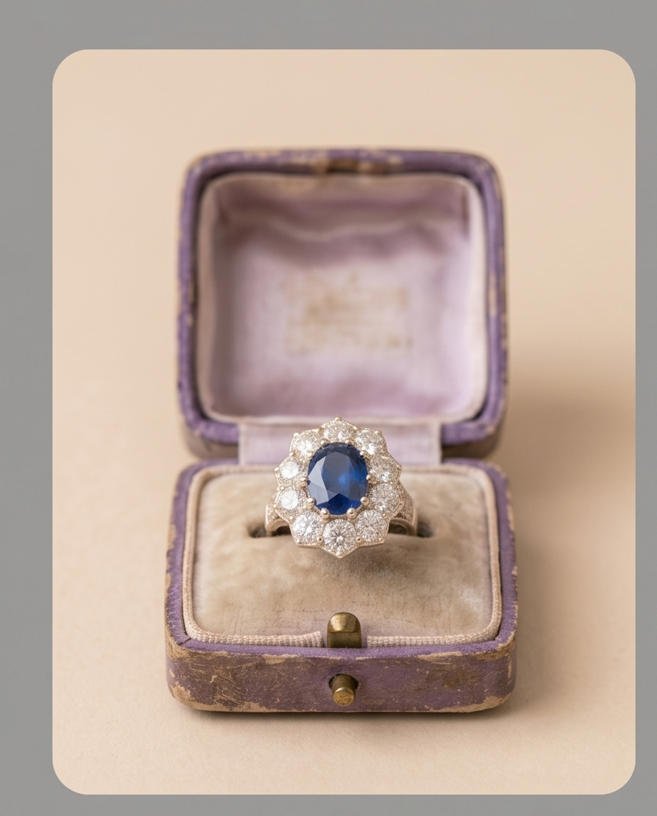 Lady Di victoriano 2.5ct - Imagen 5