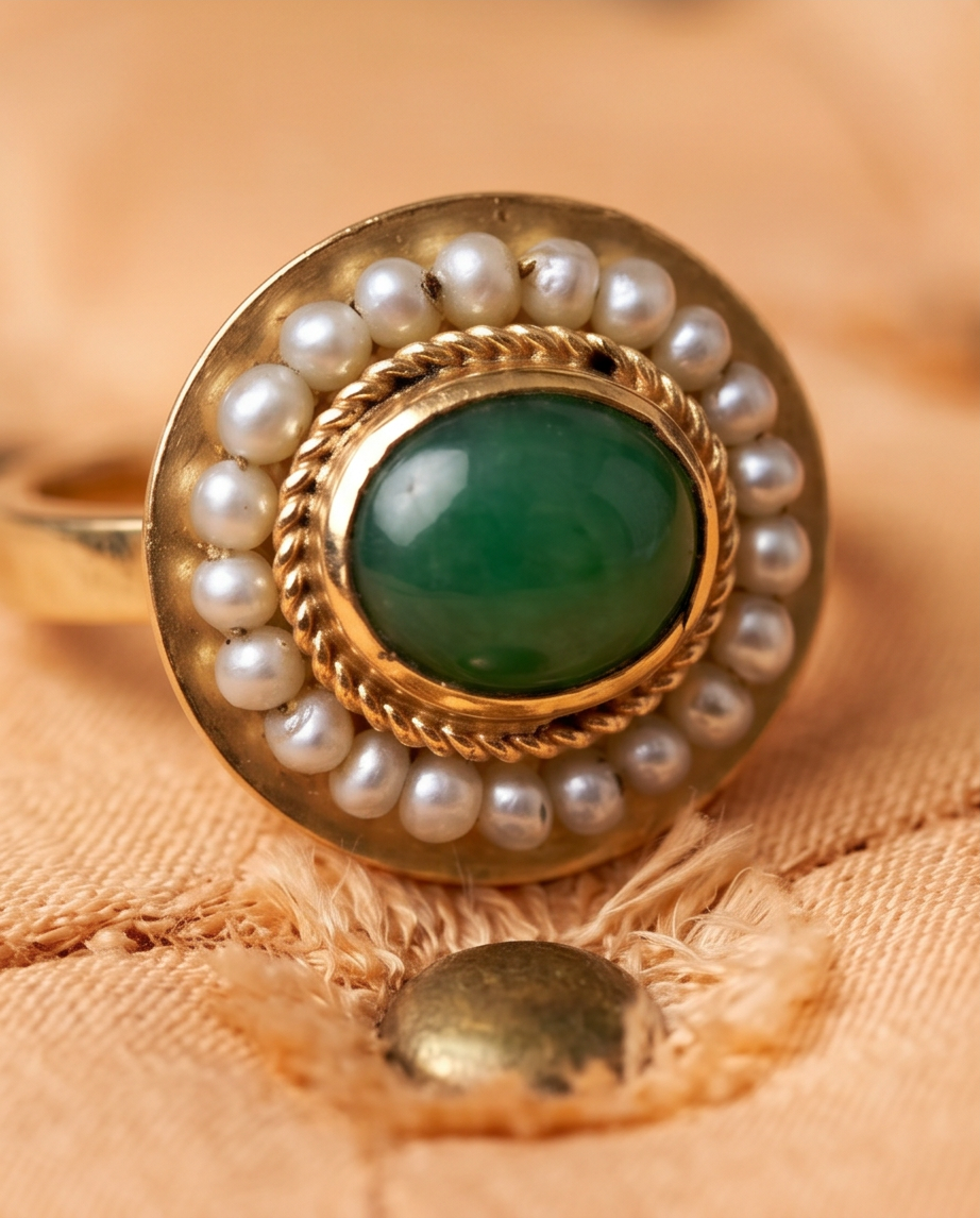 Anillo "botón" victoriano - Imagen 4
