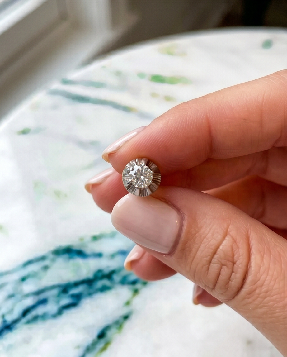 Aros solitarios 0.50ct - Imagen 3