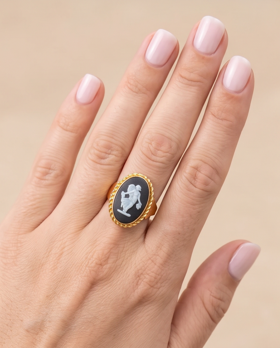 Anillo signet Wedgwoog - Imagen 2