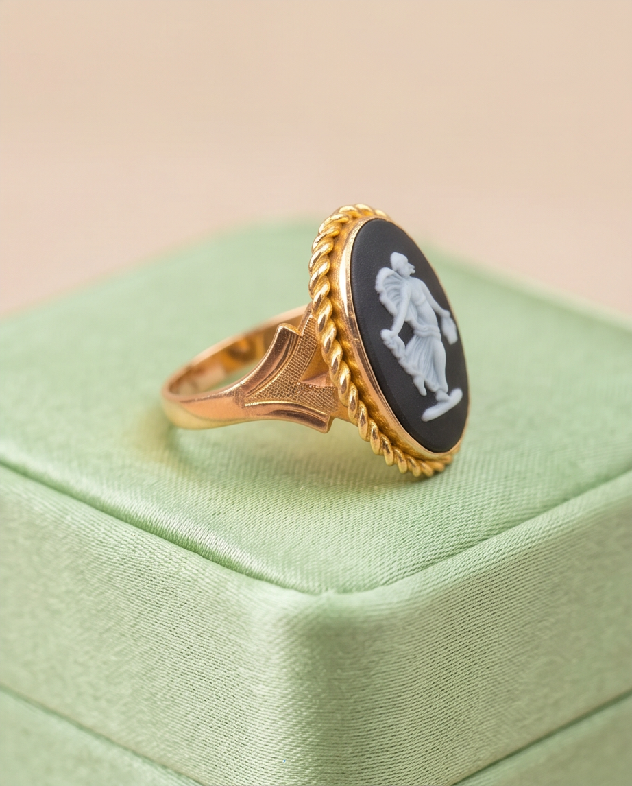 Anillo signet Wedgwoog - Imagen 4