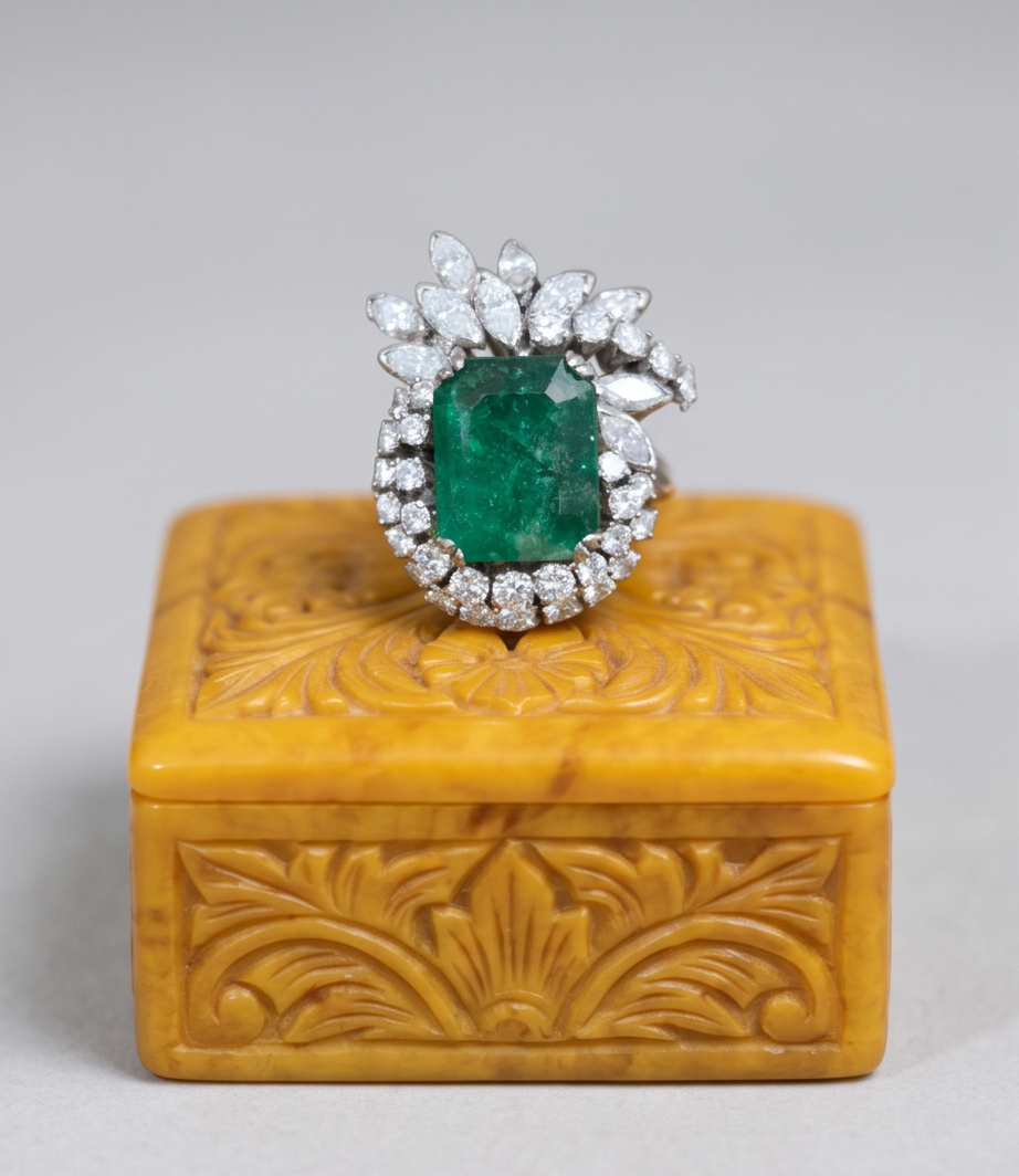 Anillo ballerina esmeralda 1.6ct - Imagen 2