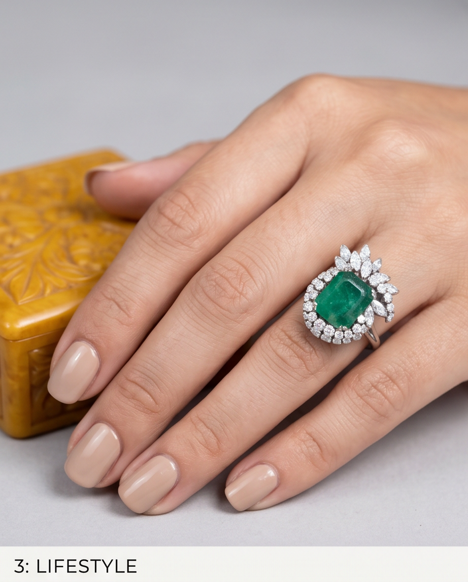 Anillo ballerina esmeralda 1.6ct