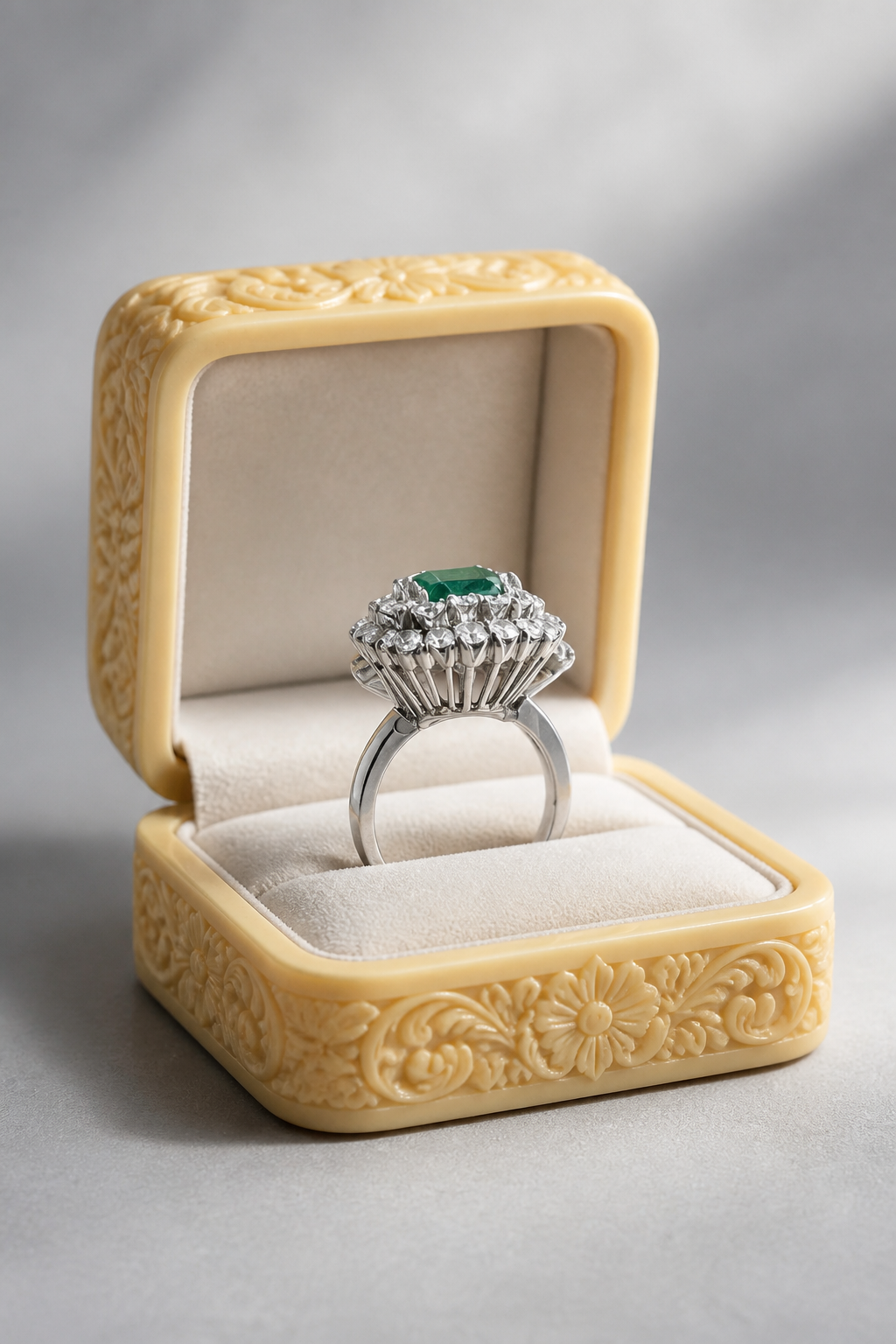 Anillo ballerina esmeralda 1.6ct - Imagen 5