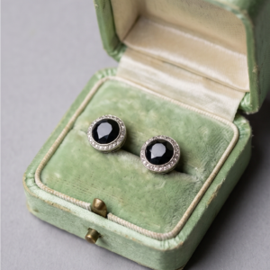 Aros antiguos 8ct de zafiros