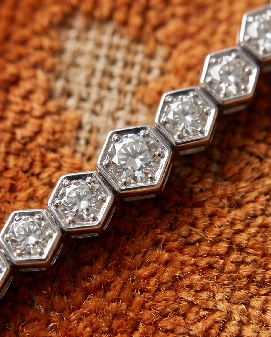 Pulsera tennis 4ct de brillantes - Imagen 4
