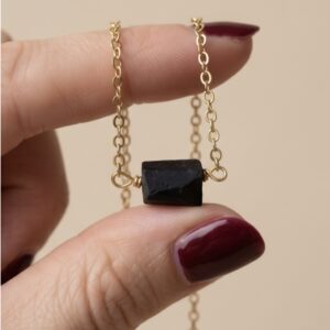 Choker Turmalina negra